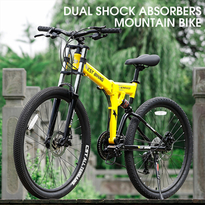 Bicicleta de Montaña Plegable WEST BIKING de 27 Velocidades con Doble Amortiguación, Horquilla de 27.5, Cuadro de Aluminio 6061, Bicicleta MTB Plegable - Product Image 3
