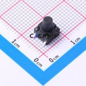 TS-KG10GS-BB80F Tactile Switch SMD-4P,6.2x6.2mm Switch Single Pole Single Throw Round Button 2.5N Vertical Mount - Product Image 1