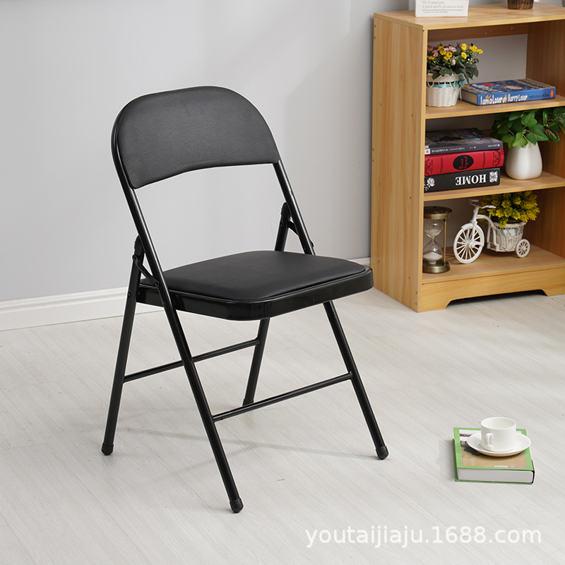 Reinforced steel plate base-double layer sponge-black legs-black