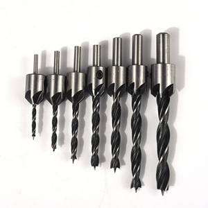 ดอกสว่านเจาะเหล็กความเร็วสูงแบบสามจุด สำหรับงานไม้ พร้อมเครื่องมือลบมุม มีขนาด 3-10 มม. - Product Image 1