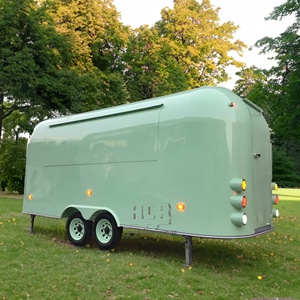 Camion de restauration mobile moderne en acier inoxydable, remorque, van à café, chariot à hot-dogs, kiosque rapide, camping-car - Product Image 5