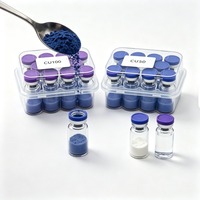 Poudre de peptide de cuivre bleu GHK-Cu de qualité supérieure WV Brand, pureté 99 % (CAS 89030955), matière première chimique pour soins capillaires cosmétiques, 25 kg