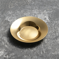 Offre Spéciale – Plat à Sauce Créatif Haut de Gamme en Acier Inoxydable Rond 10CM Argent Doré – Petit Plat à Assaisonnement pour Restaurant et Maison