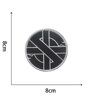 Parches de insignia de brújula de Runavin, símbolo nórdico de Vikingo, bordado de moral, gancho y bucle