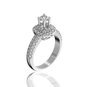 Everyday Wear High Quality New Women's Diamond 18K Solid Gold Viet Nam Natural Diamond <b>Ring</b> 4.5 mm D/VVS2 - Product Image 3