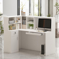 Bureau de réception en bois Mobilier de bureau commercial Table de comptoir de magasin de réception de salon