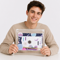 Nouveautés Offistar Ensemble de papeterie Kawaii avec design ciel étoilé, ensemble cadeau pour enfants, pour étudiants XFSS1037