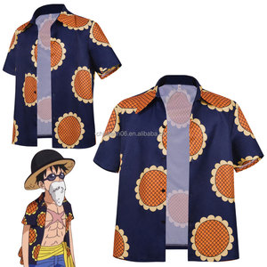 Camiseta de Cosplay con Temática de <span class=keywords><strong>One</strong></span> <span class=keywords><strong>Piece</strong></span> - Estilo <span class=keywords><strong>Luffy</strong></span>, Camiseta Casual de Manga Corta con Diseño de Girasol (En Stock) - Product Image 2