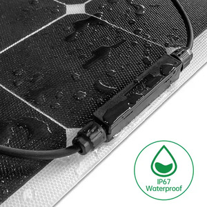 Panneau solaire monocristallin en silicium 100W, léger, flexible, pliable, haute efficacité, pour extérieur, camping-car, camping, alimentation hors réseau - Product Image 5