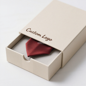 Custom Logo High Quality Recyclable Necktie Gift Packaging <b>Box</b> with Digital Printing for Tie and Men's Accessories - Product Image 3