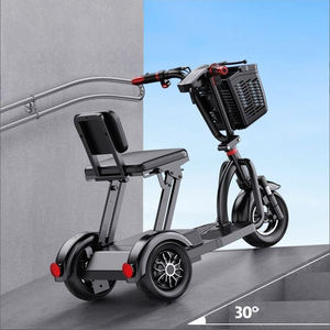 سكوتر تنقل ثلاثي العجلات للمعاقين بمحرك 1000 واط، خفيف الوزن وقوي، مدى طويل يصل إلى 15 كم، قابل للطي ومناسب للسفر، سعة تحمل 120 كجم - Product Image 4