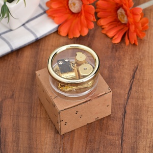 Wholesale Clockwork Acrylic Transparent <b>Music</b> <b>Box</b> Musical Toy for Kids Birthday Souvenir Gift - Product Image 3