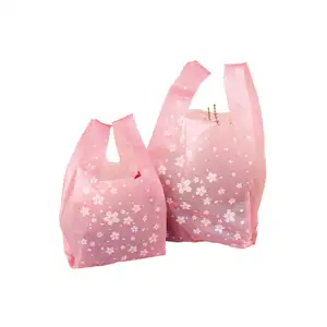 Shopping Market T Shirt Bag HDPE LDPE Vest Bag with Gravure Printing Durable Plastic Packaging