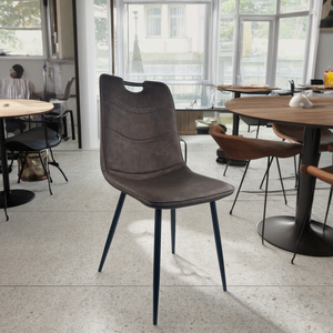 Muebles de Comedor, Silla de Comedor Minimalista Retro con Asiento Acolchado, Silla Contemporánea sin Brazos para Restaurante o Cafetería - Product Image 5