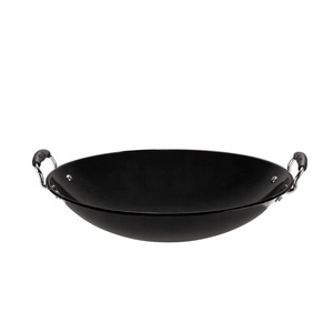 <span class=keywords><strong>Wok</strong></span> émaillé Jiashida noir de qualité supérieure à double poignée 31/34/37/40/43/46/49cm - Product Image 4