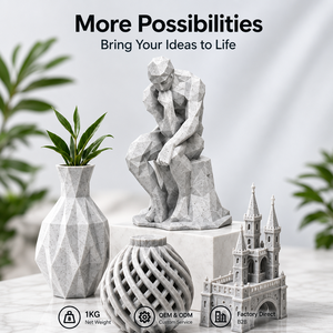 Filamento PLA+ para Impresora 3D, Efecto Mármol, 1.75mm ±0.02mm, Bobina de 1KG, Textura de Piedra Realista, Alta Resistencia para Arte, Escultura y Decoración del Hogar - Product Image 6