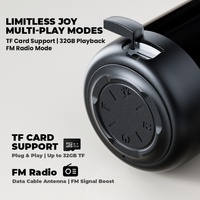 Support de téléphone haut-parleur 4-en-1 tendance 2026 avec lumière RGB dynamique, support réglable, haut-parleur sans fil alimenté par batterie, design en plastique