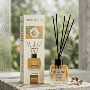 Diffusori di aromi, diffusori di oli essenziali in vetro, set di diffusori a bastoncini personalizzati, diffusori a bastoncini per fragranze fruttate per la casa. - Product Image 3