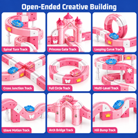 EPT Wholesale 119PCS Magnetic Building Blocks Electric Train Race Track Set Princess Castle Toy for Girls