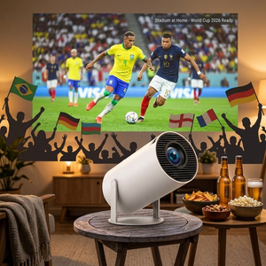 Proyector Inteligente Android HY300 JUNUO, Mini Portátil, Alto Brillo, 160 Lúmenes, Rotación de 180°, Corrección Trapezoidal Automática, <span class=keywords><strong>Cine</strong></span> en Casa - Product Image 1