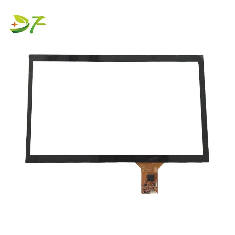 Panel de pantalla táctil capacitiva USB impermeable de vidrio templado 10,1, 11,6, 13,3, 14,15, 6,19,17 pulgadas