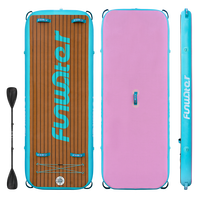 Tapis de Sports aquatiques gonflables OEM, plateforme de surf pour Yoga, paddle, personnalisable, vente en gros