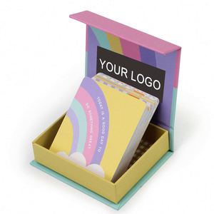 Cartes flash d'affirmation personnalisées et résistantes à la décoloration pour exercices de pleine conscience, grand format, avec boîte - Product Image 1