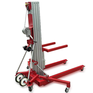 नए मैनुअल हैंड क्रैंक्ड एल्यूमीनियम मिश्र धातु लिफ्ट पोर्टेबल लिफ्ट पोर्टेबल लिफ्ट प्लेटफॉर्म एडजस्टेबल ऊंचाई 3.5 मीटर 5 मीटर 6.5 मीटर मीटर - Product Image 1