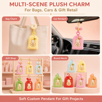 Pendentif porte-bonheur brodé en peluche style japonais Omamori, amulette douce, porte-clés, souvenir, cadeau pour les boutiques de cadeaux