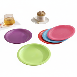 CASAMAX WL AA-2042-8 Piatti in Plastica Colorati da 8 Pollici, Decorazioni per Feste Natalizie, Stoviglie Portatili - Product Image 2