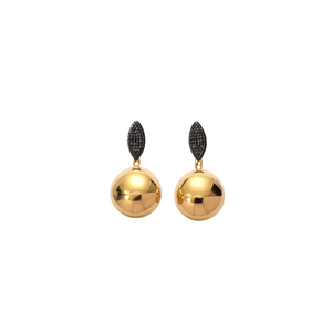 Boucles d'oreilles pendantes tendance en acier inoxydable 316L plaqué or PVD, durables et résistantes - Product Image 2