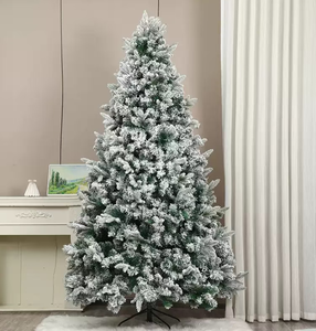 Sapin de Noël blanc artificiel en PE avec neige artificielle, décorations de Noël pour intérieur et extérieur, décorations de Noël - Product Image 4