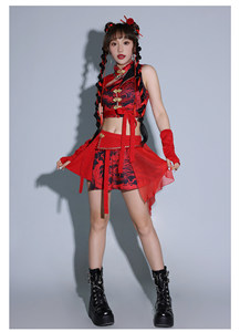 <span class=keywords><strong>ชุด</strong></span>เครื่องแต่งกายเต้นแจ๊สสำหรับผู้หญิง <span class=keywords><strong>ชุด</strong></span>ผ้าไหม/ผ้าฝ้าย สำหรับการแสดงกลุ่มผู้ใหญ่ - Product Image 3