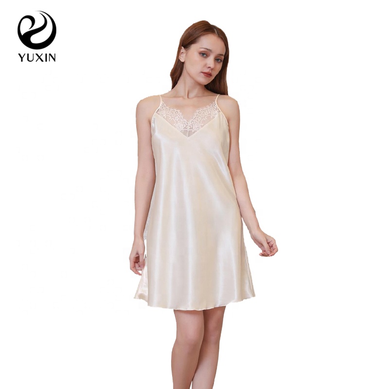 Satin Lace Dress for Women Sleepwear Dress Night Gown| Alibaba.com