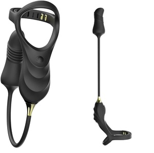 Vibrator Anal Remote Control dengan pemijat prostat Stimulator cincin penis mainan seks sumbat bokong pria - Product Image 6