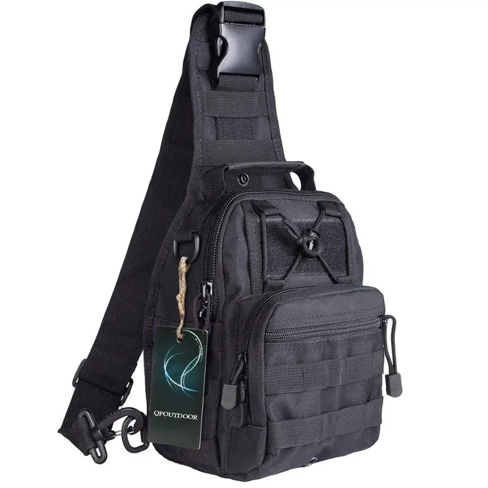 2024 Trending Molle assault shoulder cross body one strap tactical sling backpack