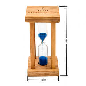 Современные оптовые деревянные песочные часы-таймеры в форме песочных часов, 1/3/5 минут, ручной работы, экологичные, прочные, рекламный подарок - Product Image 6