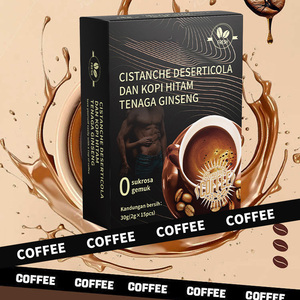 Café instantané noir sans sucre pour hommes, à base de ginseng et de fouet de cerf, stimulant l'énergie, avec Cistanche Deserticola – Meilleure vente - Product Image 3