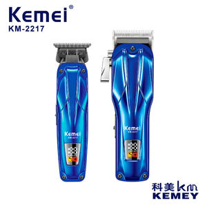 Kemei Electric <b>Hair</b> <b>Clipper</b> For Men Adjustable Lengths IPX7 Waterproof Battery Powered Charging Model Km-2217 - Product Image 3