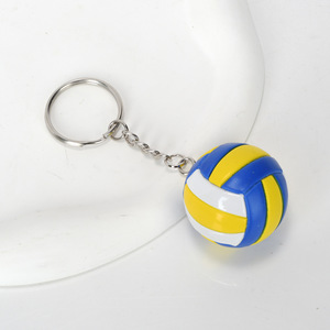 Mới nóng bán thời trang <span class=keywords><strong>PVC</strong></span> hợp kim bóng chuyền <span class=keywords><strong>Keychain</strong></span> Trọng lượng nhẹ món quà hoàn hảo cho những người đam mê thể thao và thu gom - Product Image 4