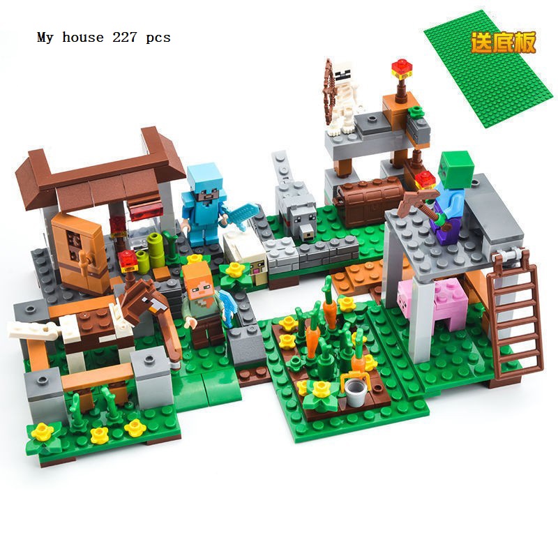 Новинка 2023 года, наборы строительных блоков, игрушка с цветочным механизмом my world, пещера amd и так далее