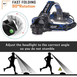 Lampe de poche Super lumineuse torche Zoomable étanche 2x18650 Batteries capteur de chasse lampe frontale Led lampes frontales - Product Image 6