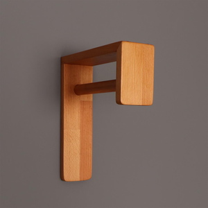 Porte-manteau mural en bois minimaliste, <span class=keywords><strong>style</strong></span> <span class=keywords><strong>scandinave</strong></span>, pour couloir ou vestiaire, fait main - Product Image 5