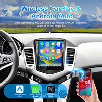 Navihua Android Autoradio stéréo Style Tesla Navigation Carplay Multimédia Vidéo Moniteur de voiture pour Chevrolet Cruze 2008-2012