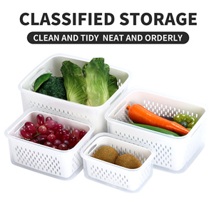 Ensemble de 16 récipients de stockage des aliments avec couvercles à pression faciles pour l'organisation de la cuisine du garde-manger - Product Image 2