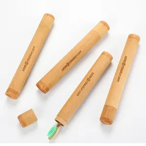 Milieuvriendelijke bamboe tandenborstel houder voor reizen