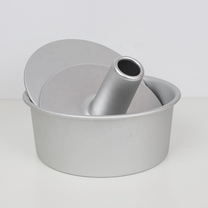 Molde de inserción de tubo extraíble de 4 pulgadas a 10 pulgadas 2 en 1 bandeja de tubo de pastel de gasa 10cm de aluminio anodizado alto <span class=keywords><strong>Chimmy</strong></span> Cake Pan - Product Image 5