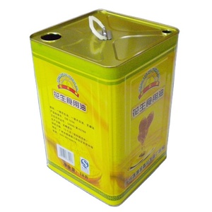 Contenitori in Latta Quadrati Vuoti di Grado Alimentare da 10L, 15L, 18L per Olio d'Oliva, Secchi Metallici per Olio Vegetale con Coperchi in Plastica - Product Image 2