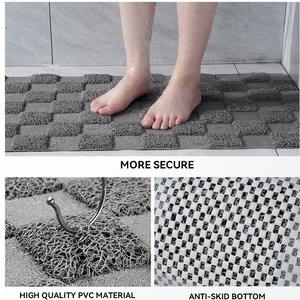 Alfombra Antideslizante para Baño de PVC, Rectangular, Color Sólido, Impermeable, para Ducha y Bañera, para Uso Doméstico - Product Image 2