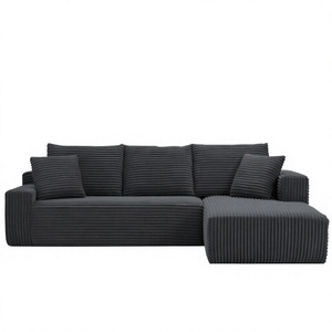 Sofá Seccional en Forma de L Convertible Wayon Premium con Espuma de Alta Densidad y Tapicería de Tela para Apartamento, Estudio y Sala de Estar - Product Image 3